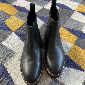 EUC Miller water resistant black boots, by Caslon